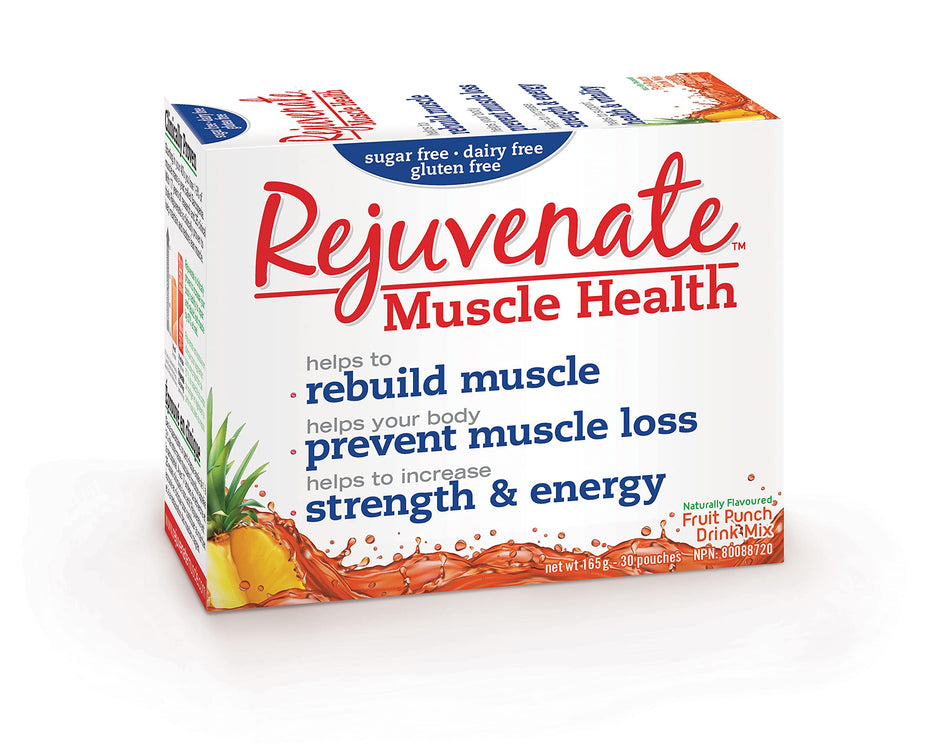 Rejuvenate Muscle Health | Essential Amino Acid Blend | Clinically Proven Muscle Health Supplement |165 Gram - Fruit Punch, 30 Servings