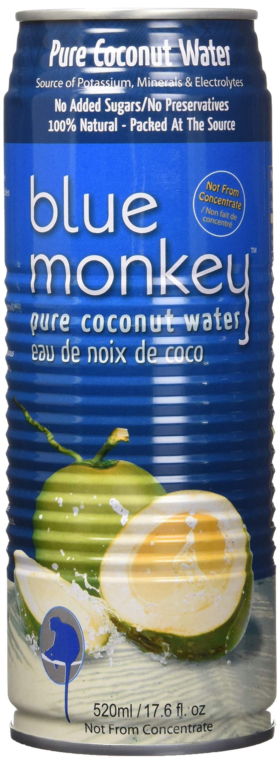 Blue Monkey 100% Coconut Water NFC (12pk), 12 Count