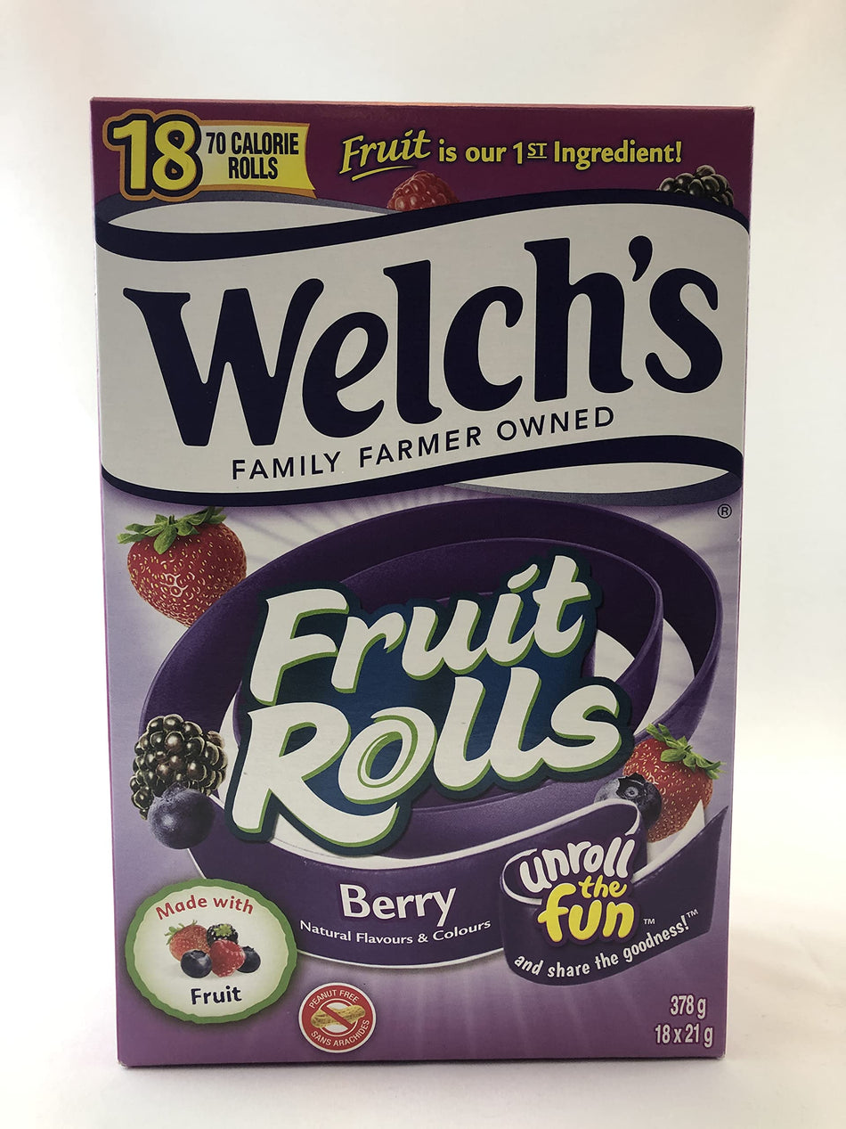 Welchs Berry Fruit Rolls - 18 - 21g Rolls, 70 Calorie/Roll