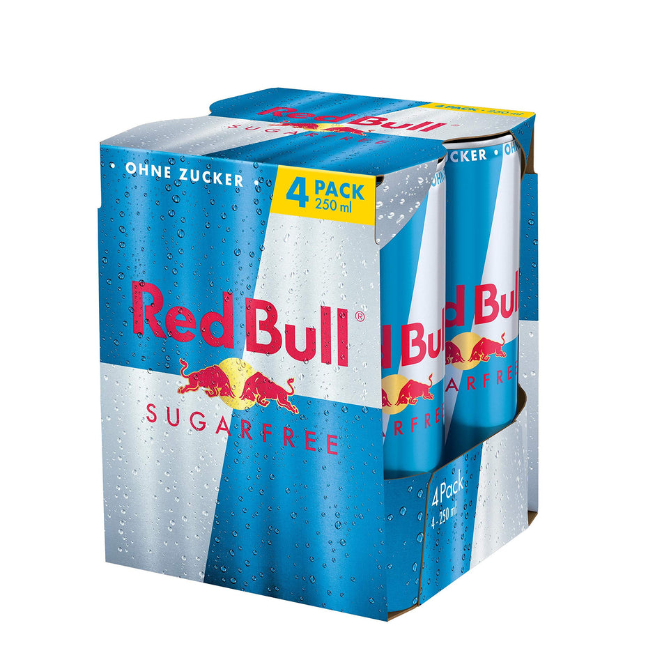 Red Bull Energy Drink Sugar Free (4x250ml)