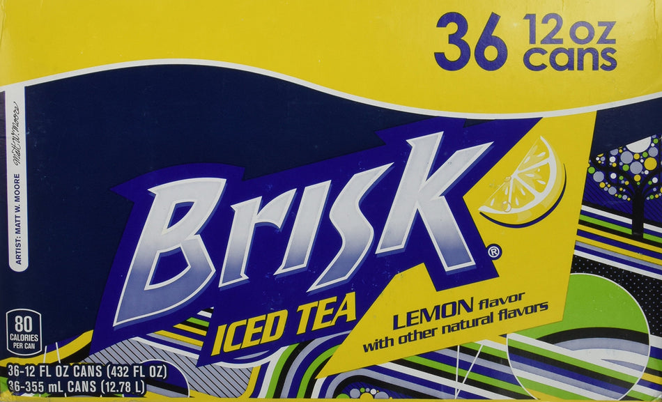 Brisk Iced Tea (36 Pack/ 12 Fl Oz Net Wt 432 Fl Oz), 432 Fluid_Ounces