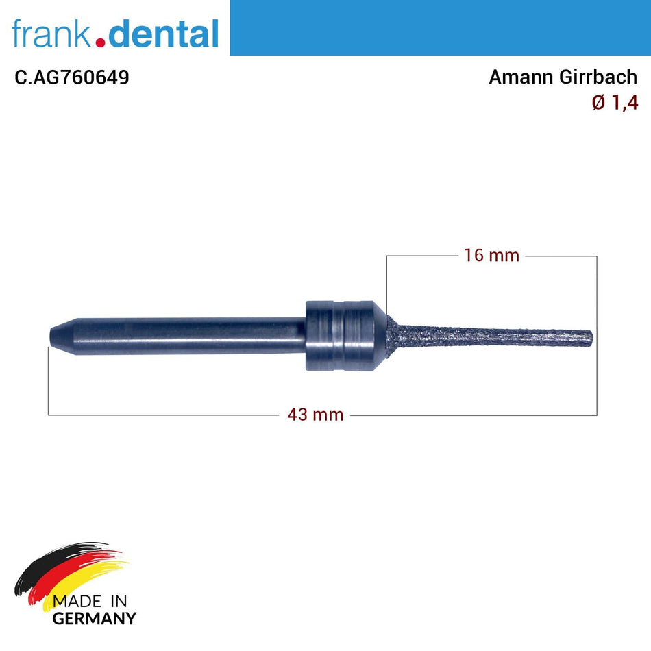 Amann Girrbach Diamond Cad Cam Drill 1.4 mm