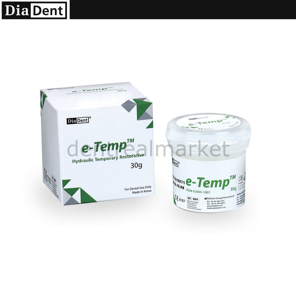 Diadent E-Temp Hydraulic Temporary Restorative Material - 30g