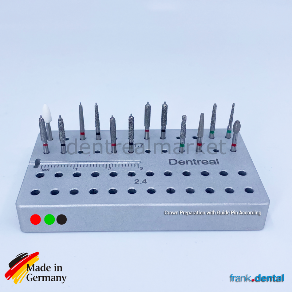 Secure Crown Preparation Set - Dental Natural Diamond Bur