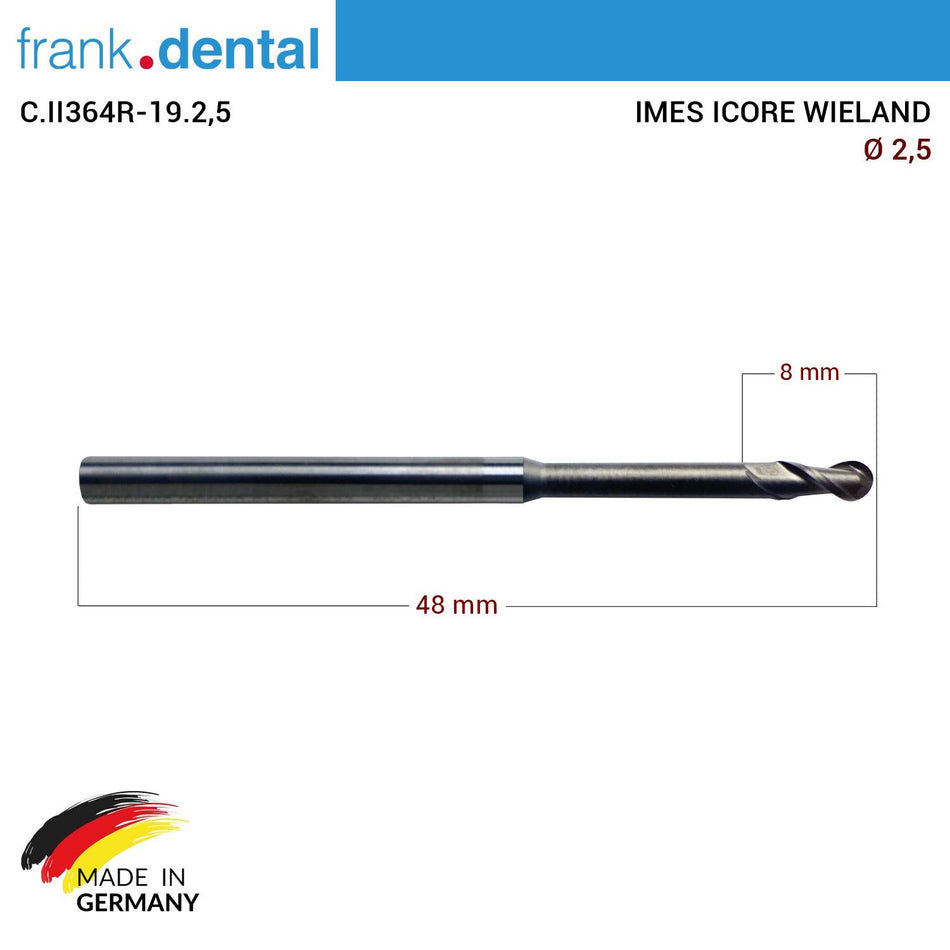 Imes Icore Wieland Cad Cam Drill 2.5 mm