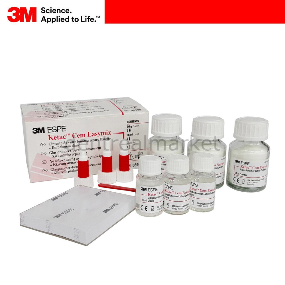 Ketac Cem Easymix Triple Pack - Glass Ionomer Adhesive Cement in Granular Form