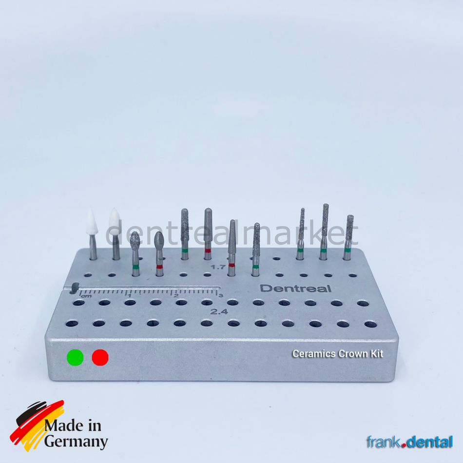 FD.4573 - Ceramic Porcelain Crown Set - Dental Natural Diamond Bur