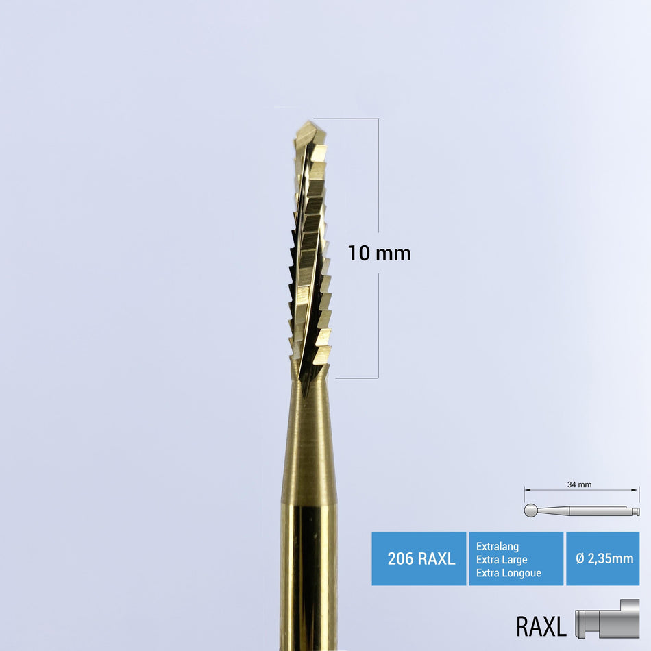 Titanium Coated Carbide Lindemann Bone Cutter - 167 RAL & 167 RAXL