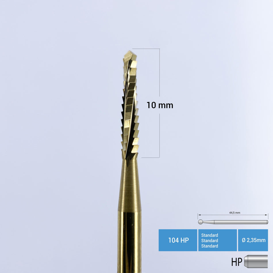 Titanium Coated Carbide Lindemann Bone Cutter - 167 HP