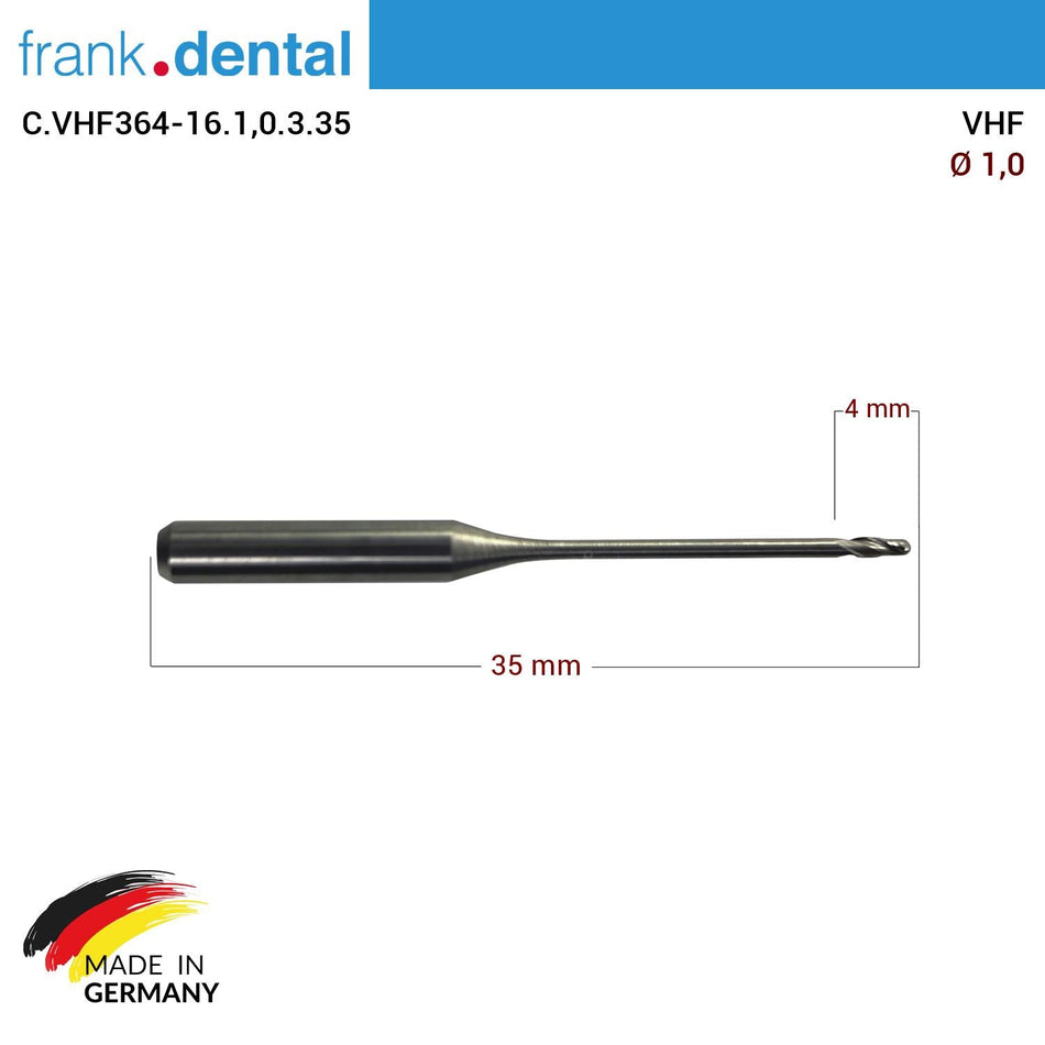 VHF Cad Cam Drill 1.0mm