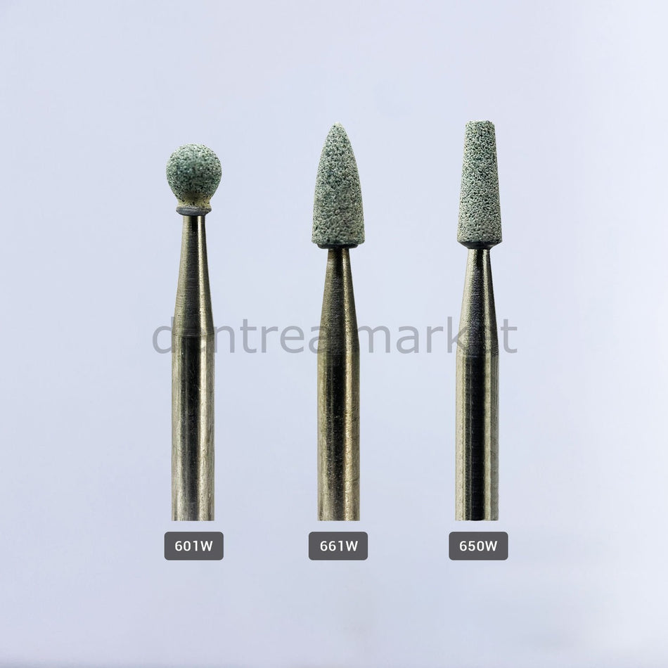 Green Stone Finishing & Polishing Burs - 2 Pcs - For Air Turbine